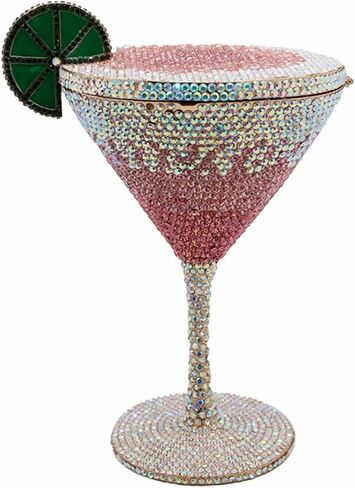 Women Goblet Rhinestone Bag Bag Cocktail Cup Diamond Clutch Funny Crystal Prom Prom Presh Presh Wedder For Party in Kuwait