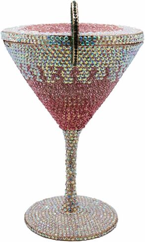 Women Goblet Rhinestone Bag Bag Cocktail Cup Diamond Clutch Funny Crystal Prom Prom Presh Presh Wedder For Party in Kuwait