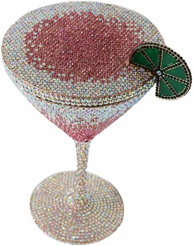 Women Goblet Rhinestone Bag Bag Cocktail Cup Diamond Clutch Funny Crystal Prom Prom Presh Presh Wedder For Party in Kuwait