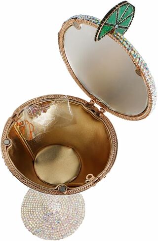 Women Goblet Rhinestone Bag Bag Cocktail Cup Diamond Clutch Funny Crystal Prom Prom Presh Presh Wedder For Party in Kuwait