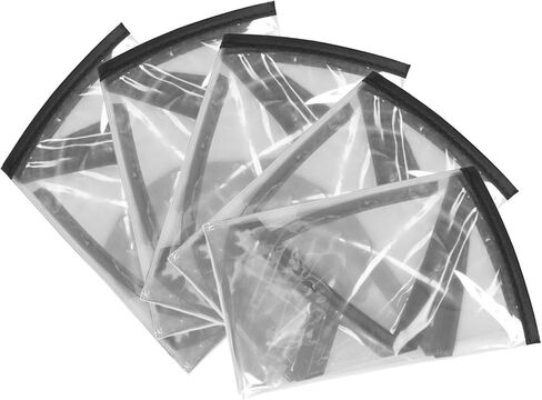 BESPORTBLE 5pcs أغطية أمطار بلاستيكية للنساء قبعات المطر الصافية لحماية تصفيفة الشعر خفيفة الوزن وقابلة لإعادة الاستخدام في الهواء الطلق للاستخدام اليومي تقليم التصميم الشفاف in Saudi Arabia