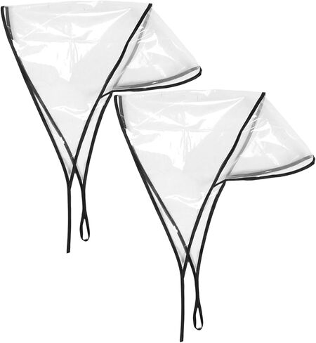 2pcs Rain Bonnet Visor Reusable Hair Rain Hats for Women Lightweight and Compact Design for Keeping Hairstyle Intact Weather Transparent in Saudi Arabia