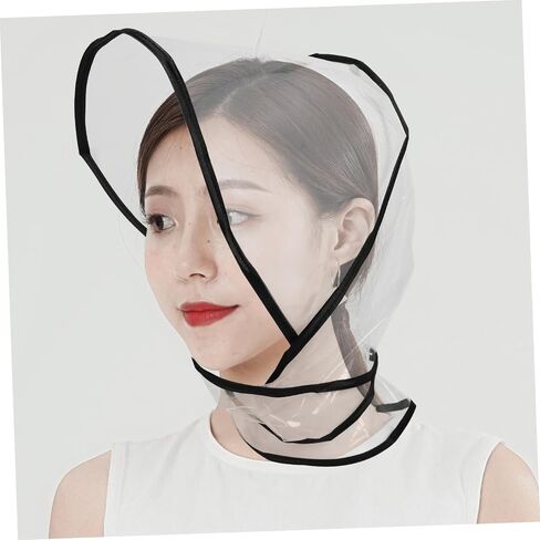 2pcs Rain Bonnet Visor Reusable Hair Rain Hats for Women Lightweight and Compact Design for Keeping Hairstyle Intact Weather Transparent in Saudi Arabia