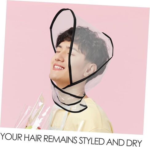 2pcs Rain Bonnet Visor Reusable Hair Rain Hats for Women Lightweight and Compact Design for Keeping Hairstyle Intact Weather Transparent in Saudi Arabia