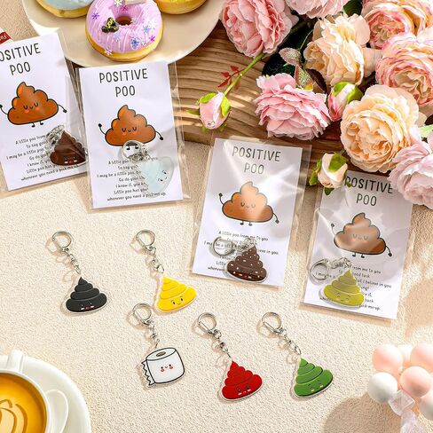Landical Valentine Positive Keychains Gifts Bulk Thank You Animal Keychains with Emotional Cards for Office Employee Coworker in Saudi Arabia