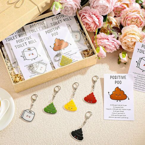 Landical Valentine Positive Keychains Gifts Bulk Thank You Animal Keychains with Emotional Cards for Office Employee Coworker in Saudi Arabia