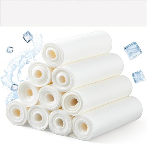 Toulite Cool Ice Silk Bra Liners for Sweat 10 Pcs 3 Layer Medium Washable Rectangle Cool Ice Silk Under Breasts Pads for Women Absorb Sweating, 18 x 3 Inches White for Summer in Saudi Arabia