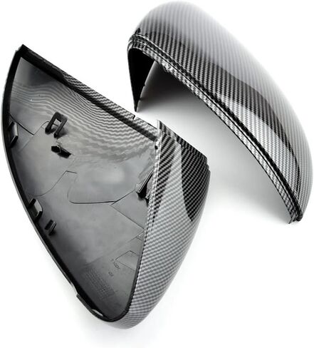 2 أجهزة كمبيوتر لـ VW Golf 7 MK7 7.5 GTD GTI Touran L E-Golf Side Wing Cover Cover Cover Cover Bright Black Rearview Mirror Cover 12-20 (Blude Black) in Kuwait