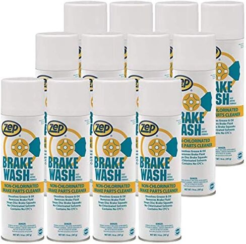 Zep Non-Chlorinated Brake Wash 14 oz Aerosol 1049719 (Case of 12) Autoshop Formula, Dissolves Grease, Oil, Brake-Fluid, and Other Contaminants in Saudi Arabia
