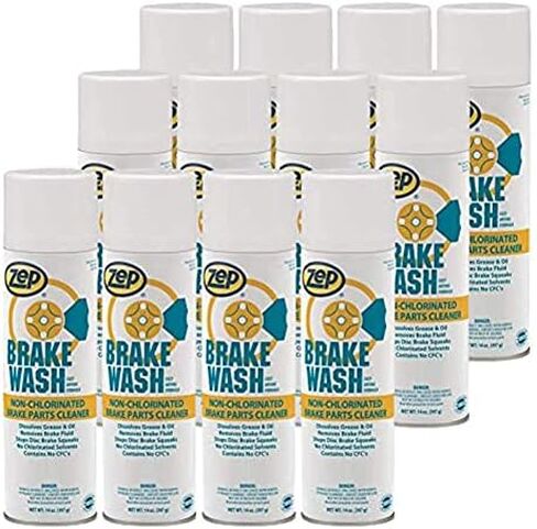 Zep Non-Chlorinated Brake Wash 14 oz Aerosol 1049719 (Case of 12) Autoshop Formula, Dissolves Grease, Oil, Brake-Fluid, and Other Contaminants in Saudi Arabia