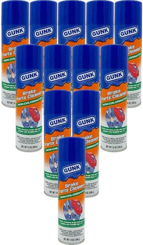 Gunk غير كلواني أجزاء الفرامل منظف (M710) ، علب 14 أوقية - Cleaner Case 12 Pack - رذاذ منظف الفرامل - منظف المحرك - علبة منظف الفرامل - Clean Clean Clean - Brake Prake Prake Prake in Saudi Arabia