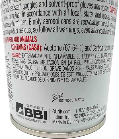 Gunk غير كلواني أجزاء الفرامل منظف (M710) ، علب 14 أوقية - Cleaner Case 12 Pack - رذاذ منظف الفرامل - منظف المحرك - علبة منظف الفرامل - Clean Clean Clean - Brake Prake Prake Prake in Saudi Arabia