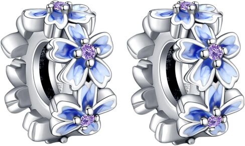 925 Sterling Silver Clips Charms Safety Chain Set Silicone Spacer Beads Stpper Charms for Bracelets Women Beads Friends Family in Kuwait