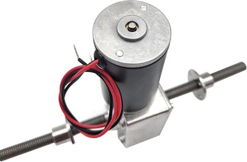 DC Gear Motor with Self-Locking, 12V/24V, M8 Double Shaft, 12-470 RPM, 70kg.cm Torque (260 RPM 12V) in Saudi Arabia