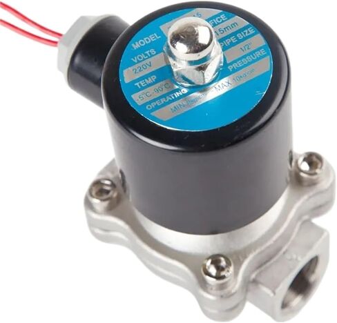 1/4 "3/8" 1/2 "3/4" 1 "1-1/2" BSPT أنثى 12V 24V 110V 220V 304 صمام الملف اللولبي الكهربائي غير القابل للصدأ عادة ما يكون مُغلقًا (1-1/2 "، BSPT Female_DC24V) in Kuwait