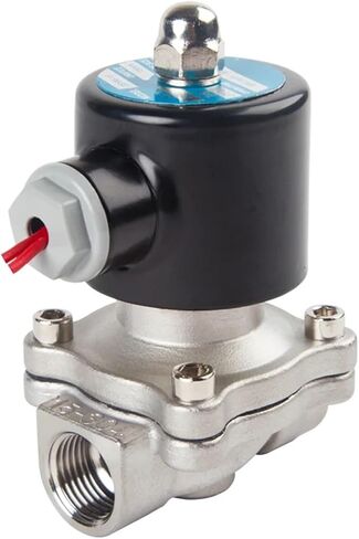 1/4 "3/8" 1/2 "3/4" 1 "1-1/2" BSPT أنثى 12V 24V 110V 220V 304 صمام الملف اللولبي الكهربائي غير القابل للصدأ عادة ما يكون مُغلقًا (1-1/2 "، BSPT Female_DC24V) in Kuwait