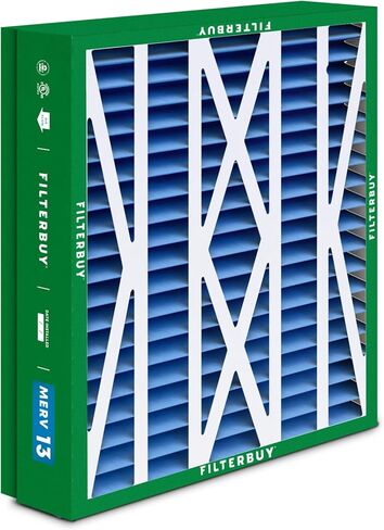 فلتر هواء Filterbuy 20x25x6 MERV 13 Optimal Defense (3 عبوات)، مرشحات هواء فرن HVAC AC مطوية لـ Aprilaire Space-Gard 201/2200 / 2250 & Lennox (الحجم الفعلي: 19.75 × 24.25 × 6.00 بوصة) in Saudi Arabia