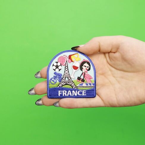 France Travel Patch Europe Badge Embroidered Iron On in Saudi Arabia