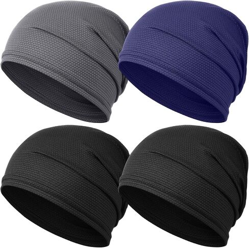 JenPen Cooling Skull Cap for Men Women, Breathable Summer Beanie Sweat Wicking Head Wrap for Running Cycling Sun Protection in Kuwait