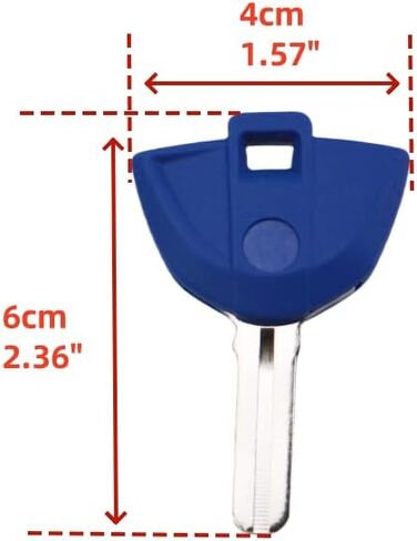 Motorcycle Replace Uncut Keys can be placed anti-theft For BMW R1200RTGSR S1000RR F800R F800GS F700 F650 (Blue) in Saudi Arabia