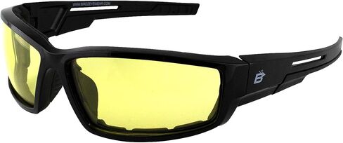 نظارات Birdz Eyewear Swoop المضادة للضباب للدراجات النارية، نظارات شمسية بإطار أسود وعدسات دخانية in Kuwait