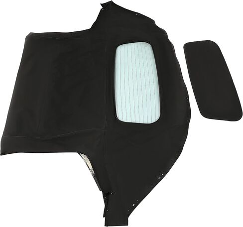 HECASA Convertible Soft Top Compatible with 1990-2005 Mazda Miata with Heated Glass Window, Replacement Soft Roof Black Cabrio Premium Grade Sailcloth Vinyl in Saudi Arabia