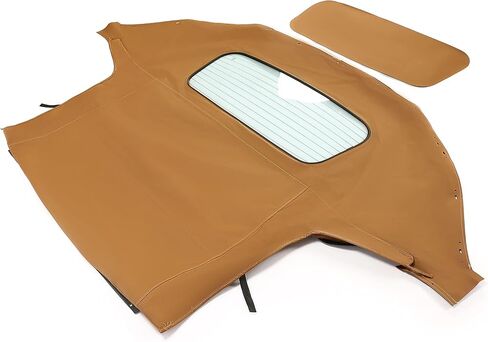 Hecasa قابلة للتحويل قمة ناعمة قابلة لتوافق مع 1990-2005 Mazda Miata مع نافذة زجاجية ساخنة ، استبدال سقف ناعم أسود كابريو فاينلوث فينيل in Saudi Arabia