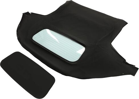 HECASA Convertible Soft Top Compatible with 1990-2005 Mazda Miata with Heated Glass Window, Replacement Soft Roof Black Cabrio Premium Grade Sailcloth Vinyl in Saudi Arabia