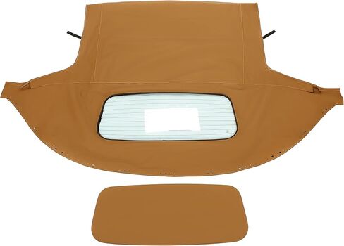 Hecasa قابلة للتحويل قمة ناعمة قابلة لتوافق مع 1990-2005 Mazda Miata مع نافذة زجاجية ساخنة ، استبدال سقف ناعم أسود كابريو فاينلوث فينيل in Saudi Arabia