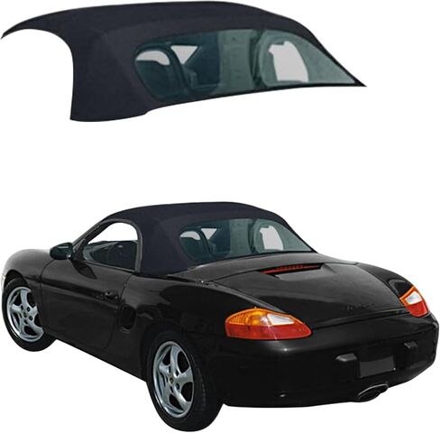 Sierra Auto Tops بديلة قابلة للتحويل القابلة للتحويل ل Porsche Boxster 1997-2002 ، Canvas Acoustic A5 ، Black in Saudi Arabia