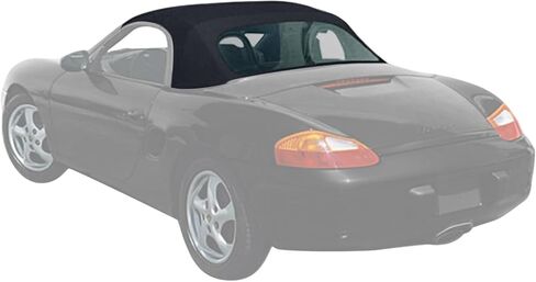 Sierra Auto Tops بديلة قابلة للتحويل القابلة للتحويل ل Porsche Boxster 1997-2002 ، Canvas Acoustic A5 ، Black in Saudi Arabia