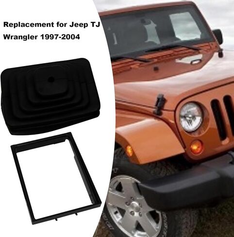 2PCS 53000056 SHIFTER BOOT RETAINER BEZEL KIT PRESSION FOR TJ WRANGLER 1997 1998 1999 2000 2001 2002 2003 2004 Replace 52078558 in Saudi Arabia
