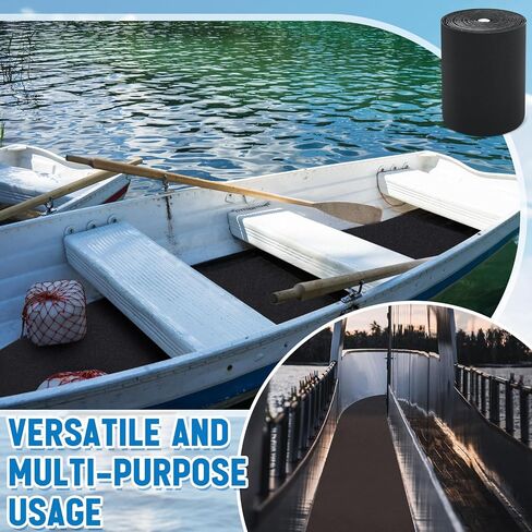 12in x 32ft Grey Boat Trailer Bunk Carpet with Adhesive, Marine Outdoor Polyester Marine Bunk Carpet for Boats Trailers and Ramps in Saudi Arabia