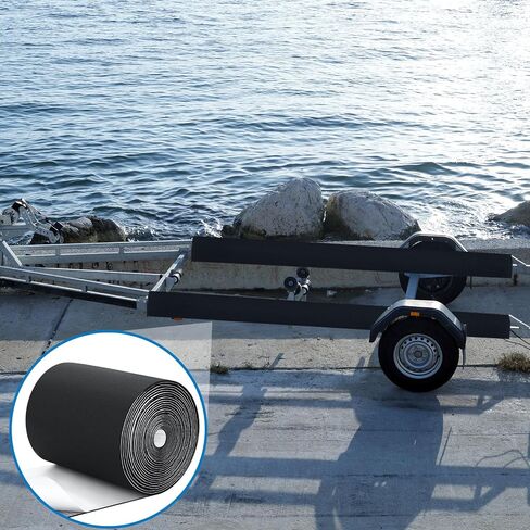12in x 32ft Grey Boat Trailer Bunk Carpet with Adhesive, Marine Outdoor Polyester Marine Bunk Carpet for Boats Trailers and Ramps in Saudi Arabia