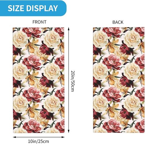 Rose Neck Gaiter for Men Women Seamless Bandana Fashion Face Scarf Mask Headwear Warmer Balaclava Head Wrap in Saudi Arabia