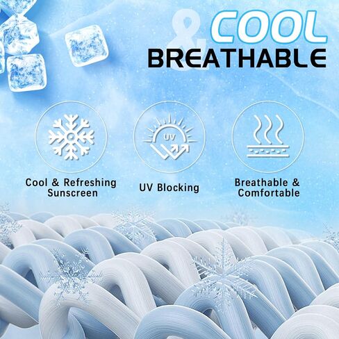 GXCROR Cooling Breathable Balaclava Face Mask Sun UV Protection Hood Shiesty Mask for Cycling Fishing Running in Kuwait