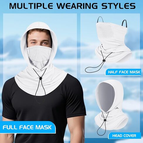GXCROR Cooling Breathable Balaclava Face Mask Sun UV Protection Hood Shiesty Mask for Cycling Fishing Running in Kuwait