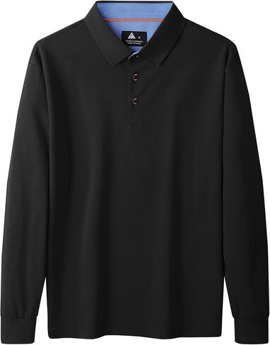 SWISSWELL Long Sleeve Polo Shirts for Men collared Performance Golf Shirts Casual Workwear Office in Saudi Arabia