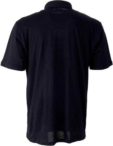 Scottish Thread Clerical Polo Shirt Short Sleeve in Black with Collar (X-Large) in Saudi Arabia
