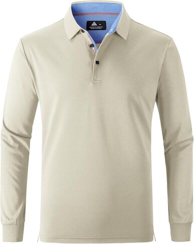 SWISSWELL Long Sleeve Polo Shirts for Men collared Performance Golf Shirts Casual Workwear Office in Saudi Arabia