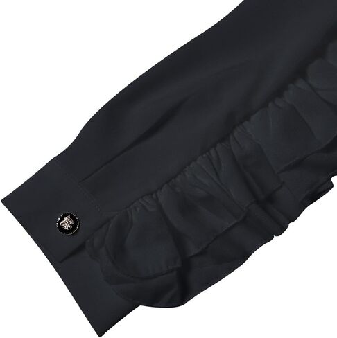 Elegant Men's Designer Ruffle Blouse Tuxedo Shirt - Perfect for Galas, Stage Performances, and Red Carpet Runways in Kuwait