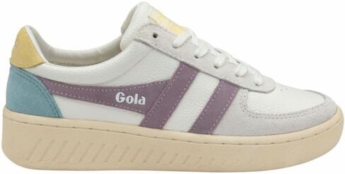 Gola Women's Grandslam Trident Sneaker, White/Pastel Pink/Iceberg, 11 in Saudi Arabia