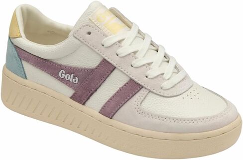 Gola Women's Grandslam Trident Sneaker, White/Pastel Pink/Iceberg, 11 in Saudi Arabia