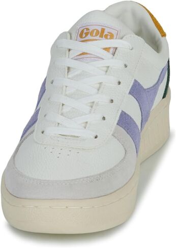 Gola Women's Grandslam Trident Sneaker, White/Pastel Pink/Iceberg, 11 in Saudi Arabia