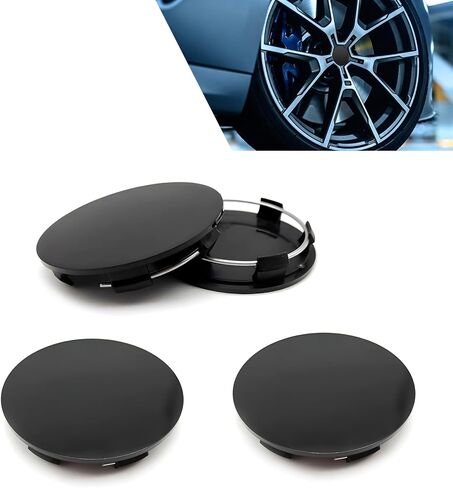 4 PCS Car Wheel Center Caps, 60MM/2.36In OD 56MM/2.2In ID, ABS Snap-in Vehicle Rim Hub Caps, Anti-Falling Rust-Proof Wheel Hub Decoration, Universal for SUV, Sedan, Truck(Silver) in Saudi Arabia