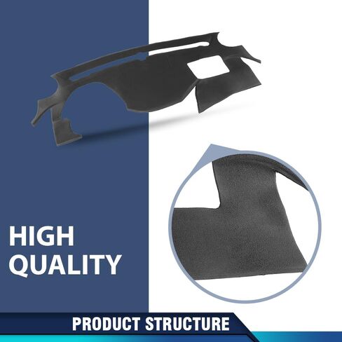 PIT66 Dash Bezel Cover Black Compatible with Hyundai Sonata 2011-2014 Dashboard Cover in Kuwait