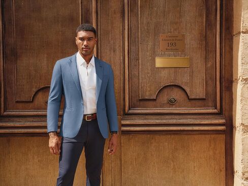 PJ Paul Jones Men's Nasual Blazer One Button Lightweight Sport Coats Solid Sucted Suit Build Suit Sucts in Saudi Arabia