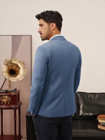 PJ Paul Jones Men's Nasual Blazer One Button Lightweight Sport Coats Solid Sucted Suit Build Suit Sucts in Saudi Arabia