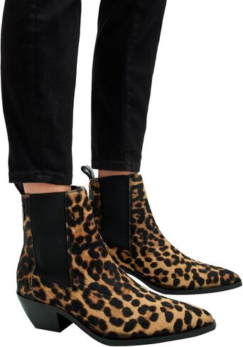 AllSaints Women's Fox Ankle Boot, Black, 10 in Saudi Arabia