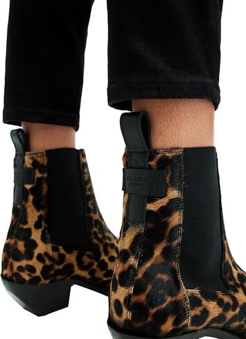 AllSaints Women's Fox Ankle Boot, Black, 10 in Saudi Arabia